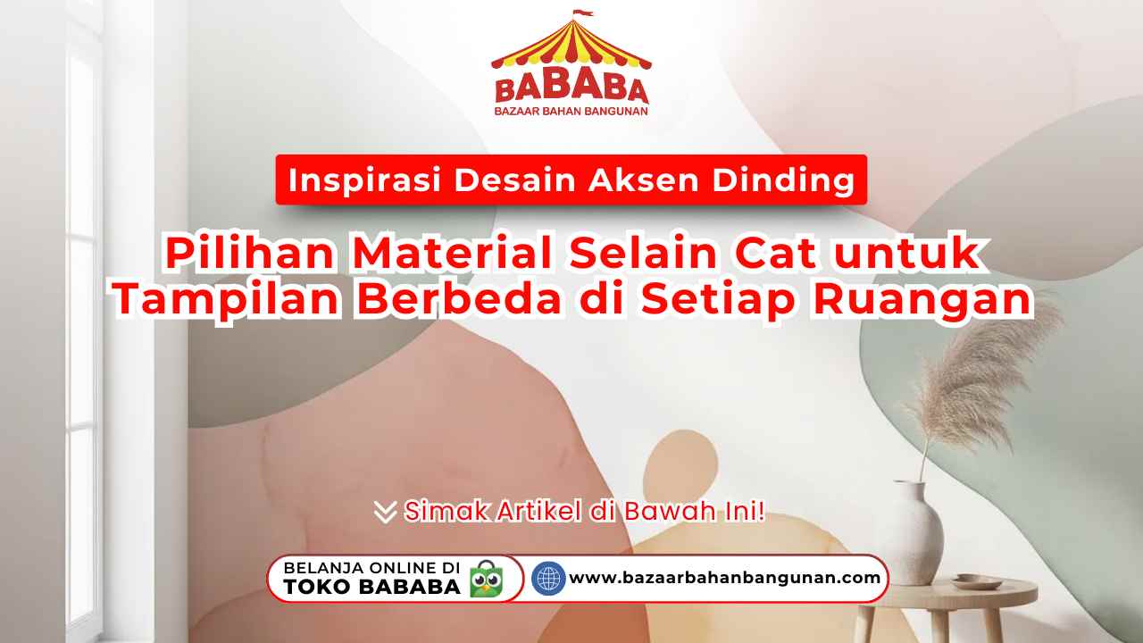 Inspirasi Desain Aksen Dinding. Tampilan dinding dengan aksen modern dan artistik yang menggunakan material selain cat.