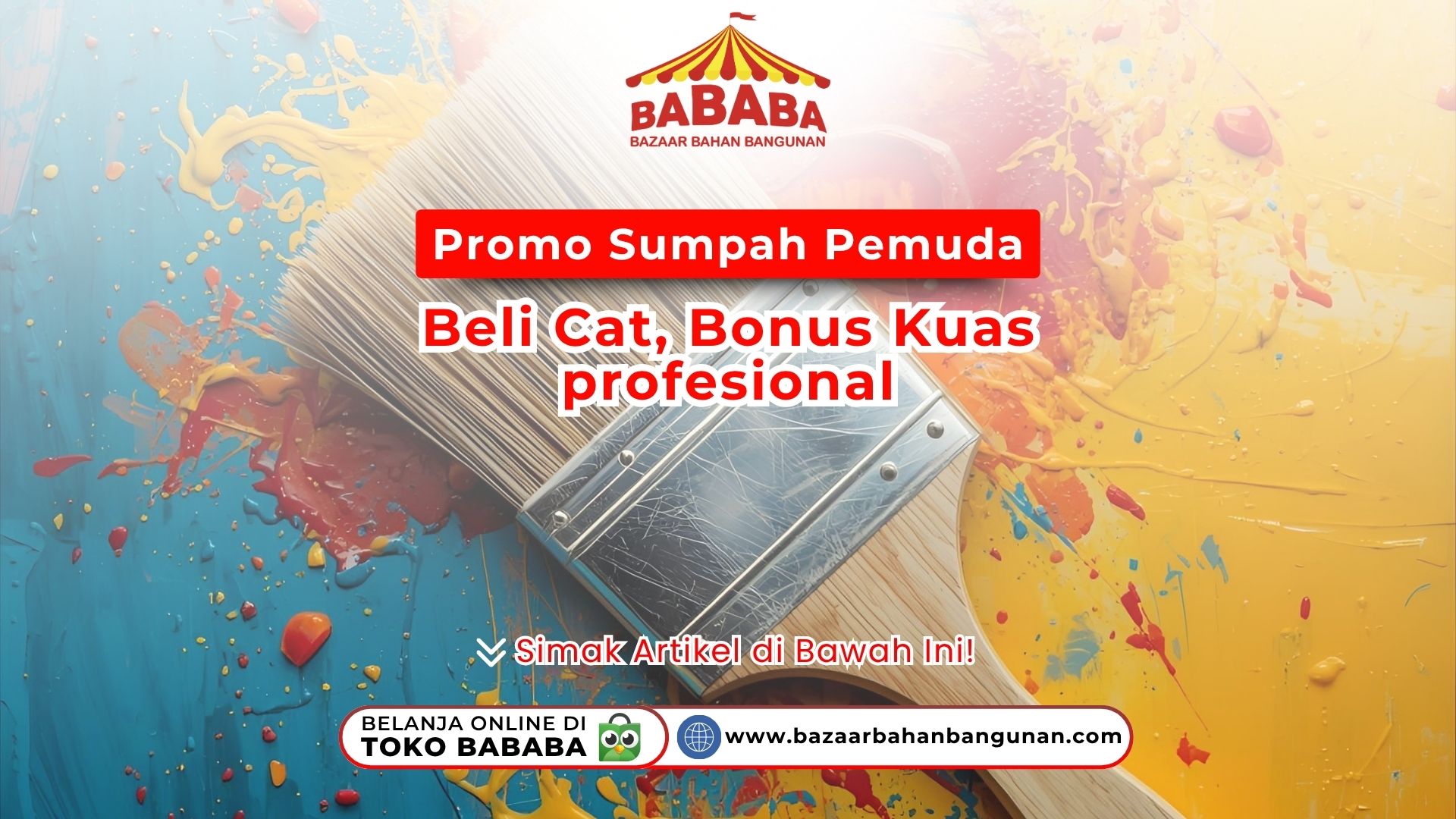 Promo Sumpah Pemuda: Beli Cat, Bonus Kuas Profesional
