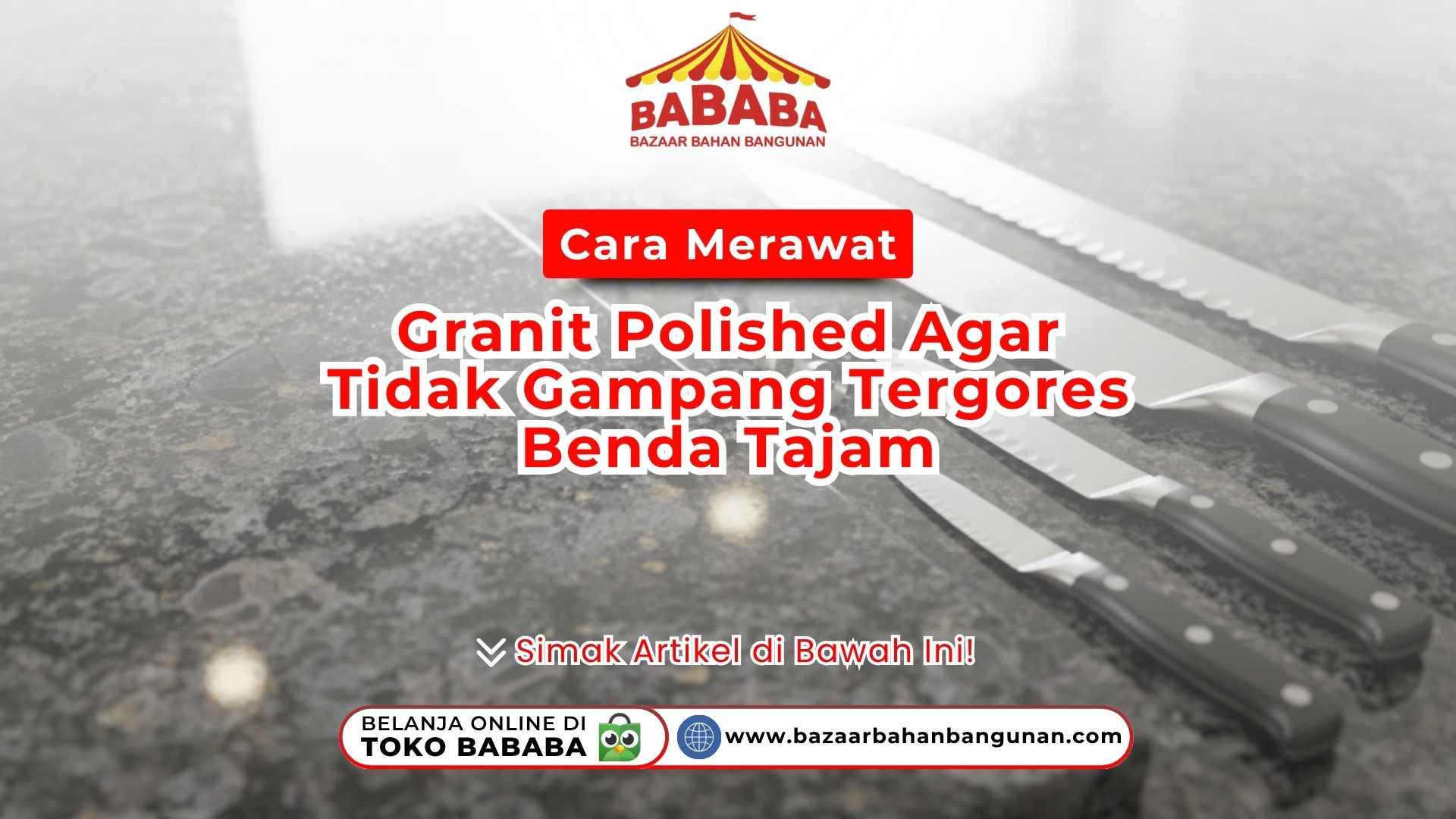 Ilustrasi cara Merawat Granit Polished Agar Tidak Gampang Tergores Benda Tajam menggunakan kain lembut di atas lantai mewah