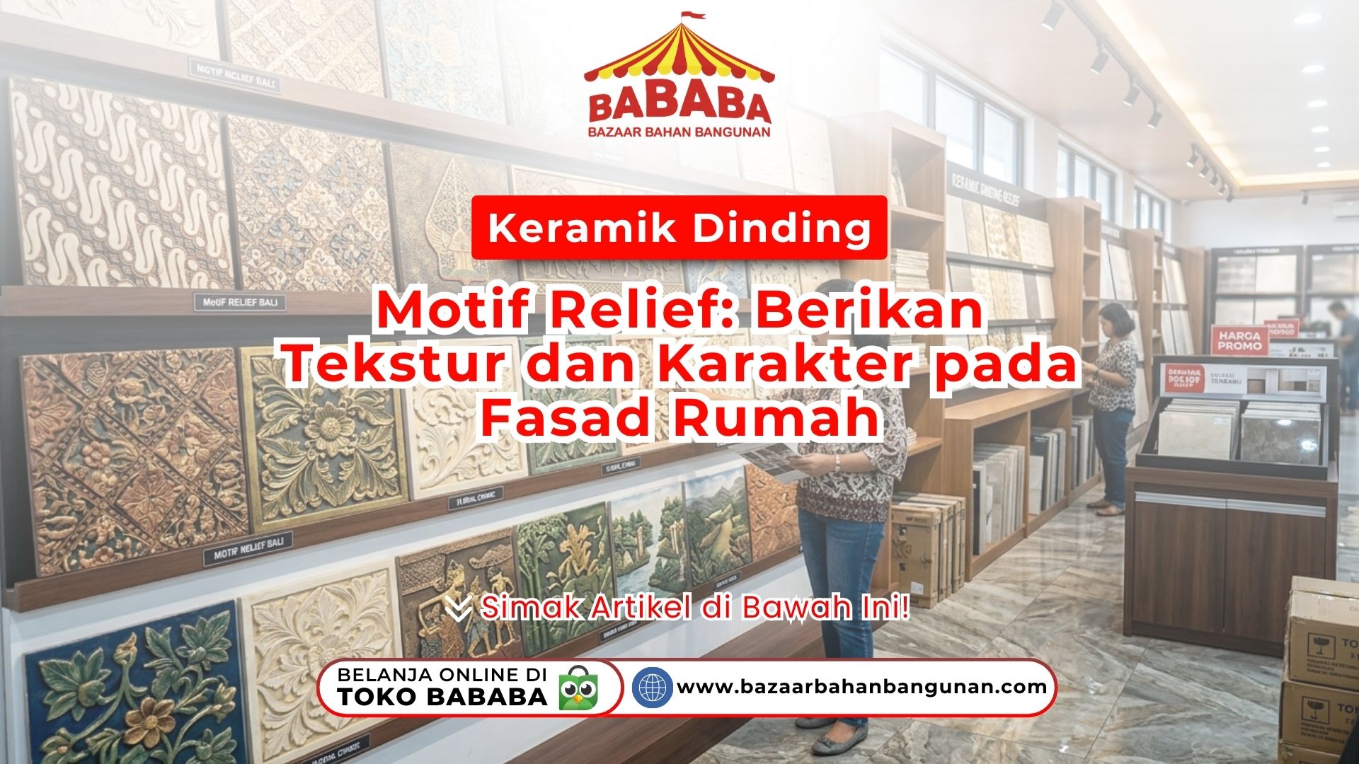 Keramik Dinding Motif Relief: Berikan Tekstur dan Karakter pada Fasad Rumah
