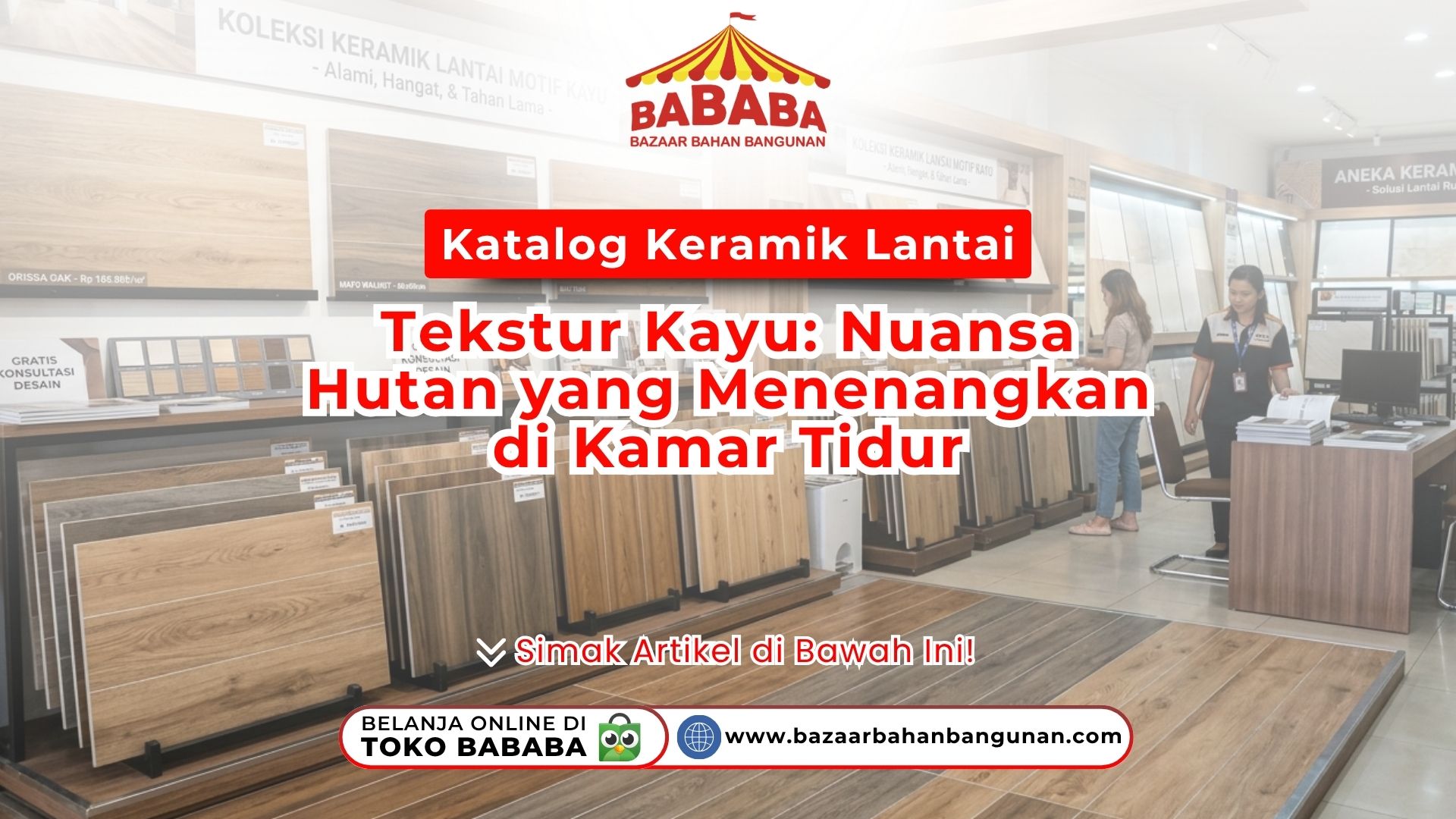 Katalog Keramik Lantai Tekstur Kayu: Nuansa Hutan yang Menenangkan di Kamar Tidur