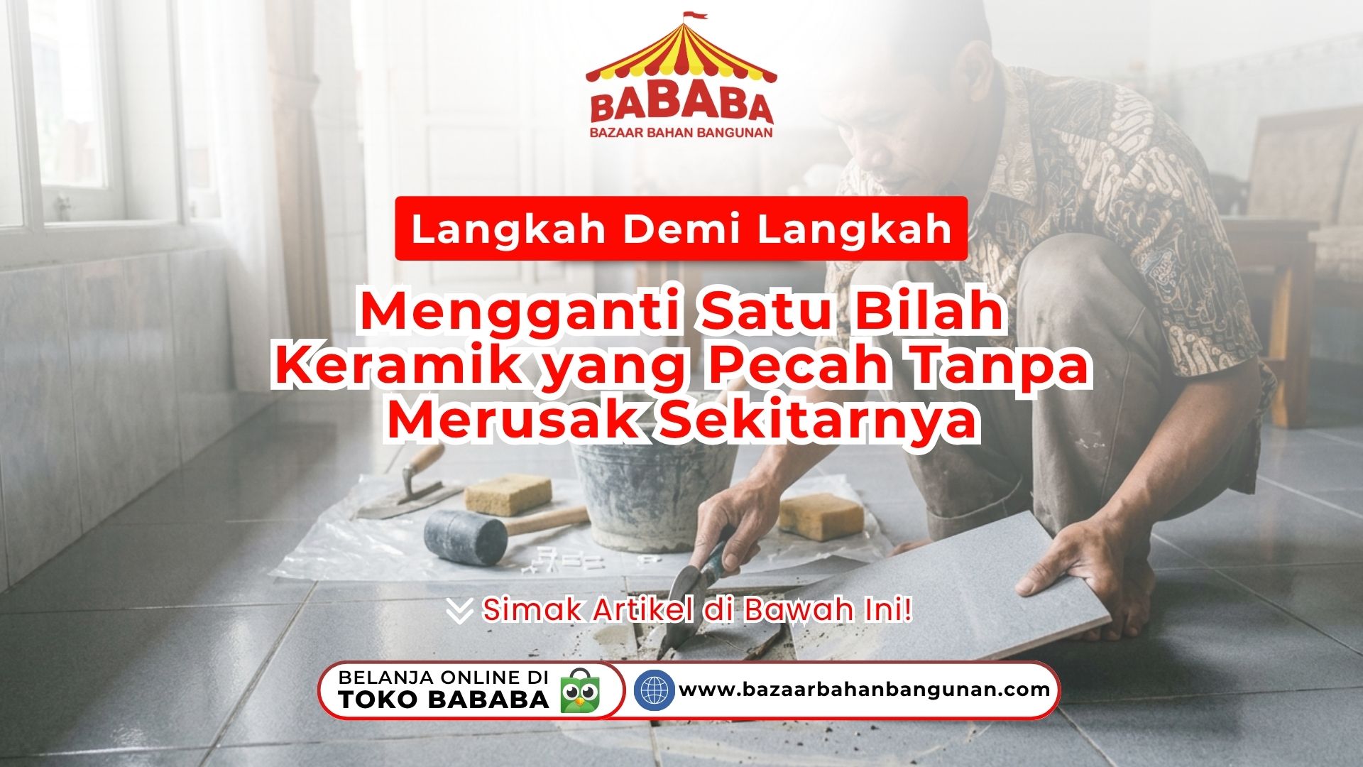 Langkah Demi Langkah: Mengganti Satu Bilah Keramik yang Pecah Tanpa Merusak Sekitarnya