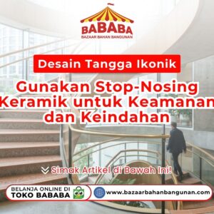 Struktur arsitektur melingkar megah menampilkan penerapan Desain Tangga Ikonik yang aman dan estetis di Toko Bababa