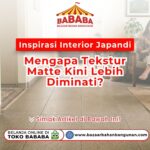 Wanita membaca buku pada artikel Inspirasi Interior Japandi Mengapa tekstur matte diminati di lantai Toko Bazaar Bahan Bangunan Bababa