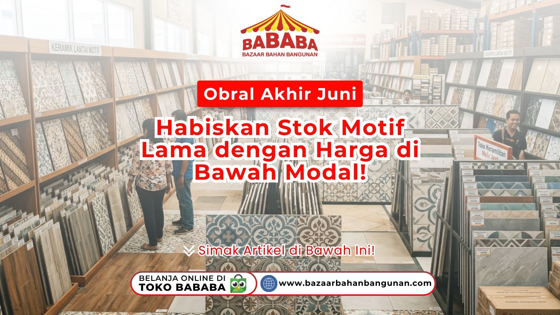 Obral Akhir Juni Habiskan Stok Motif Lama dengan Harga di Bawah Modal!