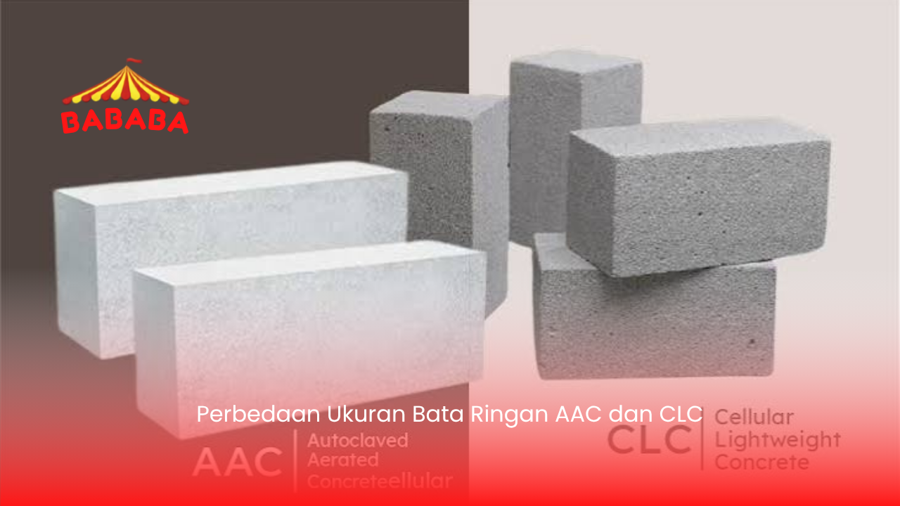 Perbedaan Ukuran Bata Ringan AAC dan CLC