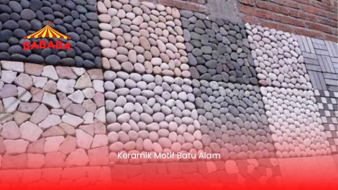 Keramik Motif Batu Alam
