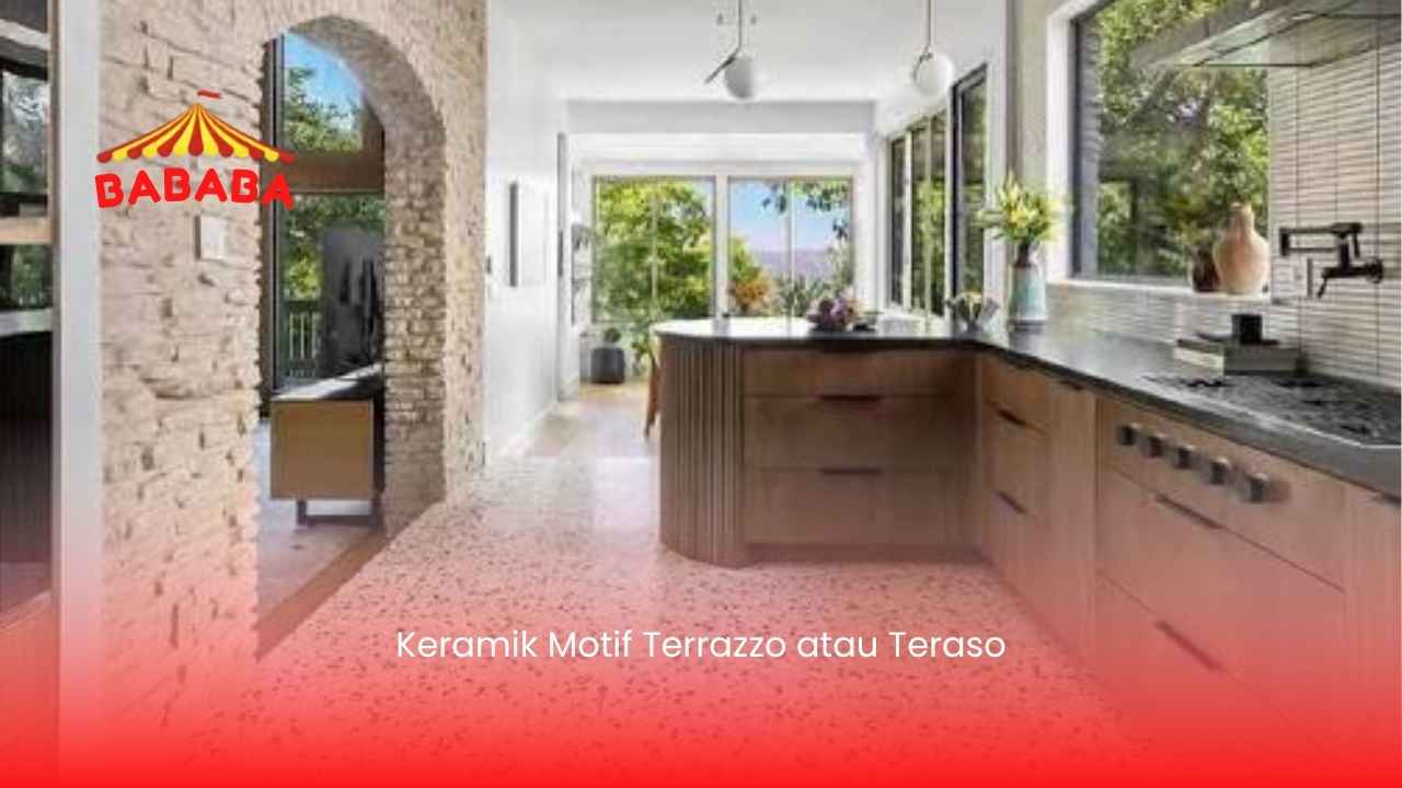Keramik Motif Terrazzo atau Teraso
