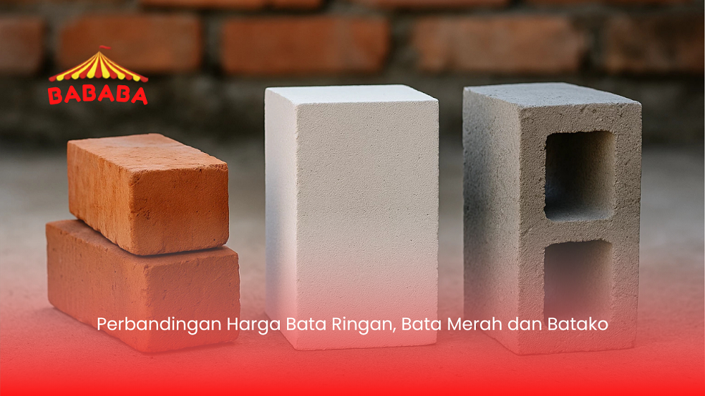Perbandingan Harga Bata Ringan, Bata Merah dan Batako
