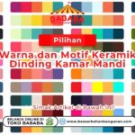 Pilihan Warna dan Motif Keramik Dinding Kamar Mandi