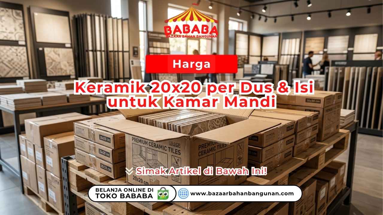 Harga Keramik 20x20 per Dus & Isi untuk Kamar Mandi